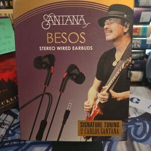 Santana Besos Stereo Wired Earbuds HD 3.5mm NIB